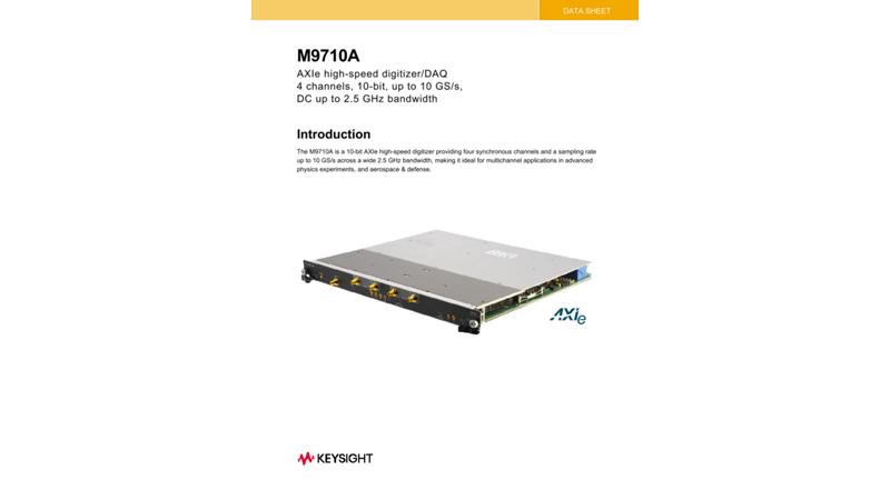 M9710A AXIe High-Speed Digitizer / DAQ